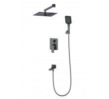Душевая система встраиваемая WONZON & WOGHAND, Темный графит (WW-88939003-BGM)