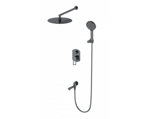 Купить Душевая система встраиваемая WONZON & WOGHAND, Темный графит (WW-88939010-BGM) в магазине сантехники Santeh-Crystal.ru