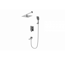 Душевая система встраиваемая Wonzon & Woghand, Темный графит (WW-88087068-BGM)