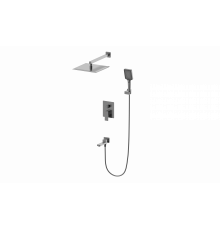 Душевая система встраиваемая Wonzon & Woghand, Темный графит (WW-88087068-BGM)