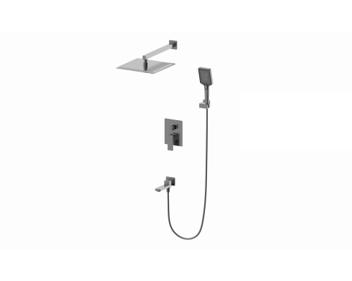 Душевая система встраиваемая Wonzon & Woghand, Темный графит (WW-88087068-BGM)