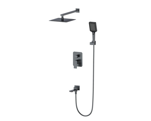 Заказать Душевая система встраиваемая WONZON & WOGHAND, Темный графит (WW-88939011-BGM) в магазине сантехники Santeh-Crystal.ru