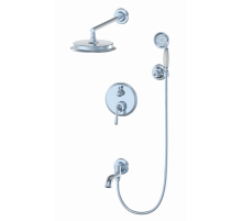 Душевая система встраиваемая Wonzon & Woghand, Хром (WW-88939008-CR)