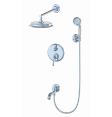 Душевая система встраиваемая Wonzon & Woghand, Хром (WW-88939008-CR)