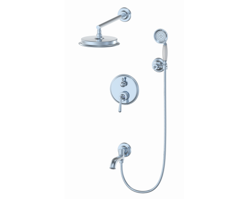 Душевая система встраиваемая Wonzon & Woghand, Хром (WW-88939008-CR)