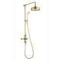 Душевая система с термостатом WONZON & WOGHAND, Брашированное золото (WW-B3041-BG)