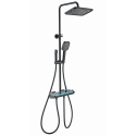 Душевая система с термостатом WONZON & WOGHAND, Черный матовый (WW-B4174-MB)