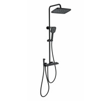 Душевая система с термостатом WONZON & WOGHAND, Черный матовый (WW-B4132-A-MB)