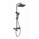 Душевая система с термостатом WONZON & WOGHAND, Черный матовый (WW-B3099-A-MB)