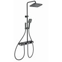Душевая система с термостатом WONZON & WOGHAND, Черный матовый (WW-B4161-MB)