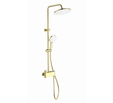 Душевая система с термостатом WONZON & WOGHAND, Брашированное золото (WW-B3110-BG)