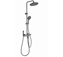 Душевая система с термостатом WONZON & WOGHAND, Темный графит (WW-B3094-BGG)