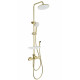 Заказать Душевая система с гигиеническим душем и термостатом WONZON & WOGHAND, Брашированное золото (WW-C3017-A1-BG) в магазине сантехники Santeh-Crystal.ru