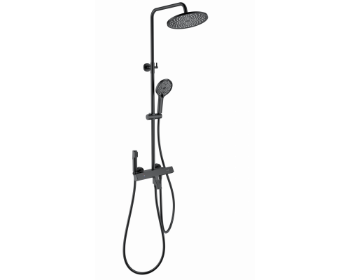 Душевая система с термостатом WONZON & WOGHAND, Черный матовый (WW-B3094-MB)
