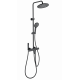 Душевая система с термостатом WONZON & WOGHAND, Черный матовый (WW-B3094-MB)