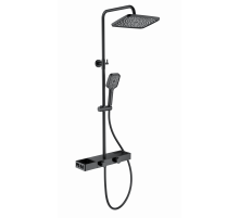 Душевая система с термостатом WONZON & WOGHAND, Черный матовый (WW-B3552-MB)