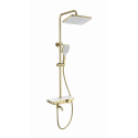 Душевая система с термостатом WONZON & WOGHAND, Брашированное золото (WW-B3099-A-BG)