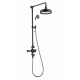 Душевая система с термостатом WONZON & WOGHAND, Черный матовый (WW-B3041-MB)