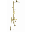 Душевая система с термостатом WONZON & WOGHAND, Брашированное золото (WW-B4129-BG)