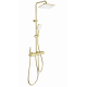 Душевая система с термостатом WONZON & WOGHAND, Брашированное золото (WW-B4129-BG)