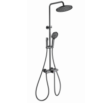 Душевая система с термостатом WONZON & WOGHAND, Темный графит (WW-B4113-BGG)