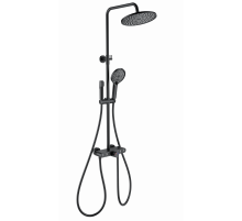 Душевая система с термостатом WONZON & WOGHAND, Черный матовый (WW-B4113-MB)