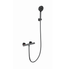 Смеситель для душа с термостатом WONZON & WOGHAND, Темный графит (WW-B2063-A-BGG)