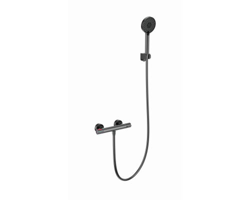 Смеситель для душа с термостатом WONZON & WOGHAND, Темный графит (WW-B2063-A-BGG)