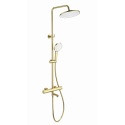 Душевая система с термостатом WONZON & WOGHAND, Брашированное золото (WW-B3069-BG)