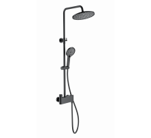 Душевая система с термостатом WONZON & WOGHAND, Черный матовый (WW-B3110-MB)