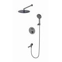 Душевая система с термостатом встраиваемая Wonzon & Woghand, Темный графит (WW-88929010-BGM)