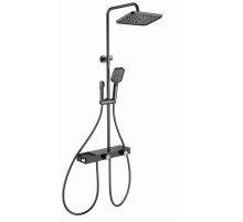 Душевая система с термостатом WONZON & WOGHAND, Темный графит (WW-B4161-BGG)