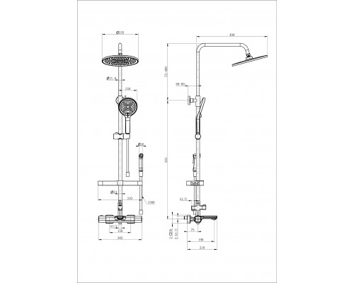 Приобрести Душевая система с гигиеническим душем и термостатом WONZON & WOGHAND, Белый матовый (WW-C3011-A1-MW) в магазине сантехники Santeh-Crystal.ru