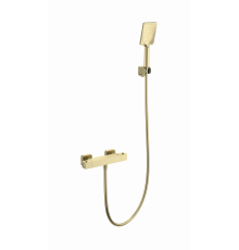 Смеситель для душа с термостатом WONZON & WOGHAND, Брашированное золото (WW-B2026-A-BG)