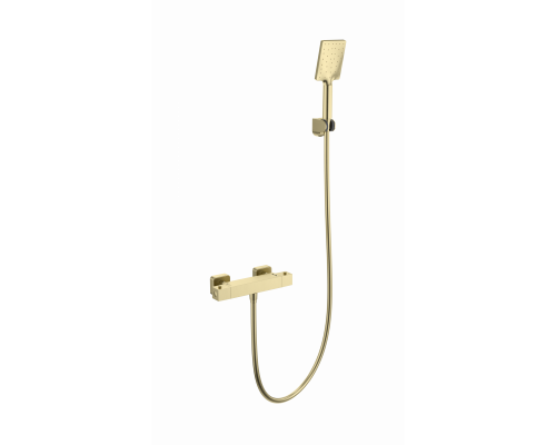 Смеситель для душа с термостатом WONZON & WOGHAND, Брашированное золото (WW-B2026-A-BG)