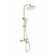 Купить Душевая система с термостатом WONZON & WOGHAND, Брашированное золото (WW-B3057-A-BG) в магазине сантехники Santeh-Crystal.ru