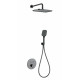 Душевая система с термостатом встраиваемая WONZON & WOGHAND, Темный графит (WW-D2017-A-BGG)