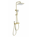 Душевая система с гигиеническим душем и термостатом WONZON & WOGHAND, Брашированное золото (WW-B4132-A-BG)