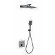 Купить Душевая система с термостатом встраиваемая WONZON & WOGHAND, Темный графит (WW-D2017-B-BGG) в магазине сантехники Santeh-Crystal.ru