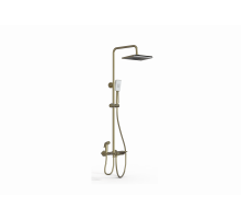 Душевая система с термостатом WONZON & WOGHAND, Брашированное золото (WW-B3310-BG)