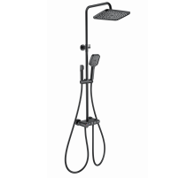 Душевая система с термостатом WONZON & WOGHAND, Черный матовый (WW-B3112-MB)