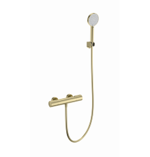 Смеситель для душа с термостатом WONZON & WOGHAND, Брашированное золото (WW-A2006-A-BG)