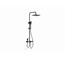 Душевая система с термостатом WONZON & WOGHAND, Черный матовый (WW-B3310-MB)