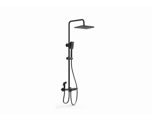 Душевая система с термостатом WONZON & WOGHAND, Черный матовый (WW-B3310-MB)