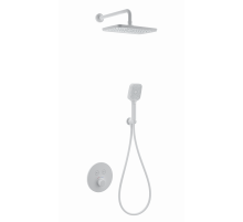 Душевая система с термостатом встраиваемая WONZON & WOGHAND, Белый матовый (WW-D2017-A-MW)