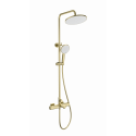 Душевая система с термостатом WONZON & WOGHAND, Брашированное золото (WW-C3011-A-BG)
