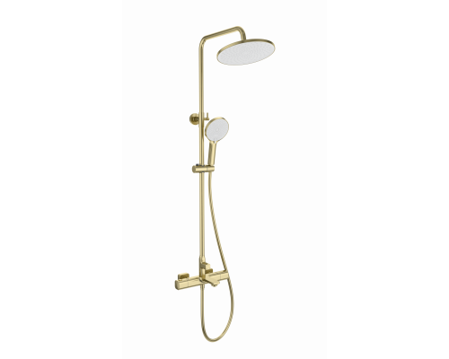 Душевая система с термостатом WONZON & WOGHAND, Брашированное золото (WW-C3011-A-BG)