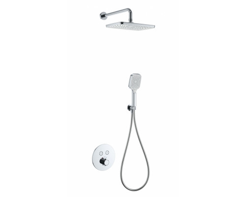Приобрести Душевая система с термостатом встраиваемая WONZON & WOGHAND, Хром (WW-D2017-A-CR) в магазине сантехники Santeh-Crystal.ru