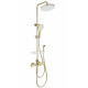 Заказать Душевая система с гигиеническим душем и термостатом WONZON & WOGHAND, Брашированное золото (WW-C3011-A1-BG) в магазине сантехники Santeh-Crystal.ru