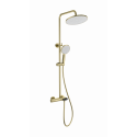 Душевая система с термостатом WONZON & WOGHAND, Брашированное золото (WW-B2091-A-BG)